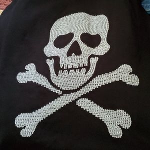 Skull & crossbones tunic hoodie